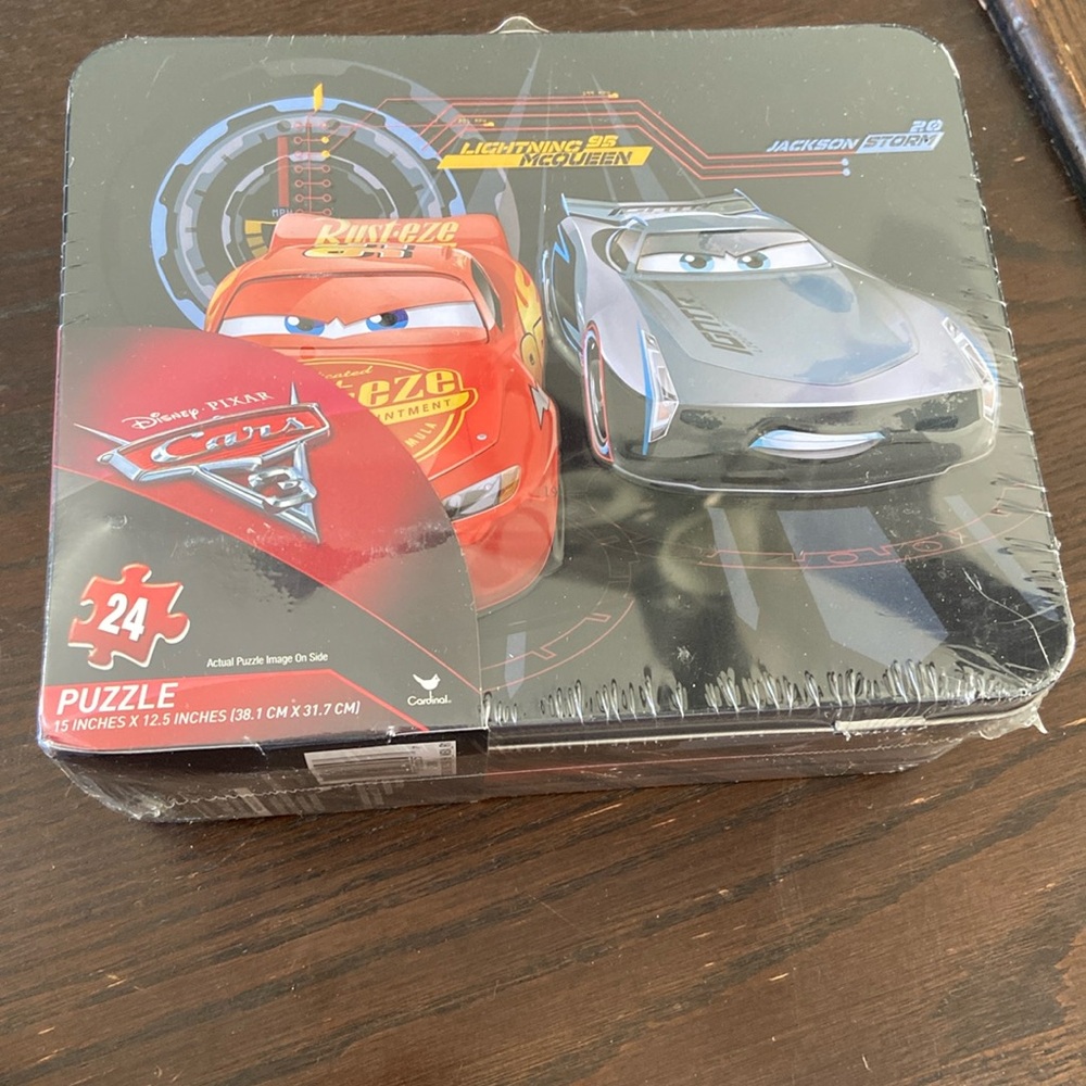 Cars lunch box and puzzle